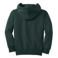 thumbnail image 6 of Port & Company PC90YH Youth Core Fleece Pullover Hooded Sweatshirt, Dark Green - Extra Large, 6 of 6
