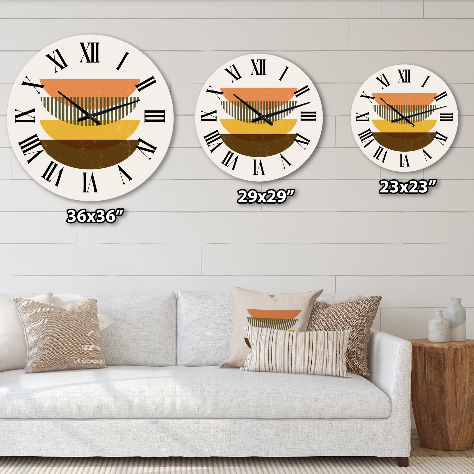 Designart 1 in Modern,Contemporary Wall Clock