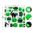 thumbnail image 4 of Funny Halloween Shower Curtain Moon Time Black Cats Orange Ghost Witch Pumpkins Shower Curtains Cartoon Bathroom Decor 72"x72", 4 of 7