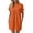 Orange, variant on Levmjia Women's Casual Short Sleeve Dress Crew Neck A Line Swing Dress with Pockets Solid Color Loose Fit Summer Beach Sundress