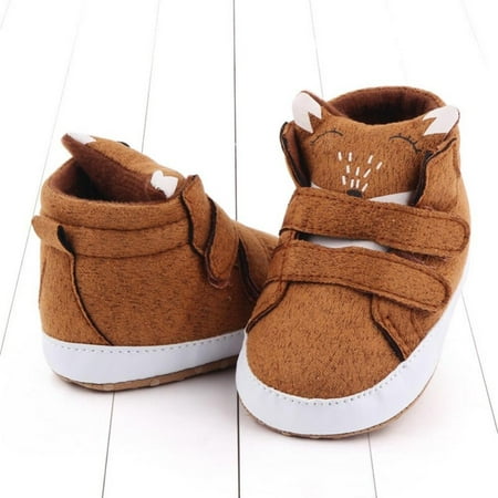 

ZDMATHE born Kids Boy Girl Cotton Soft Sole Crib Shoes Anti-slip Sneaker panda PU Warm Boots Breathable Solid First Walkers 0-18M