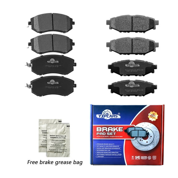Front & Rear Ceramic Disc Brake Pads for Subaru Forester Impreza Legacy, Outback