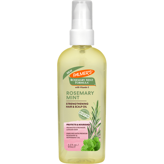 Palmer's Rosemary Mint Strengthening Hair & Scalp Oil 3.3 fl.oz. - Hydrating & Anti-Breakage
