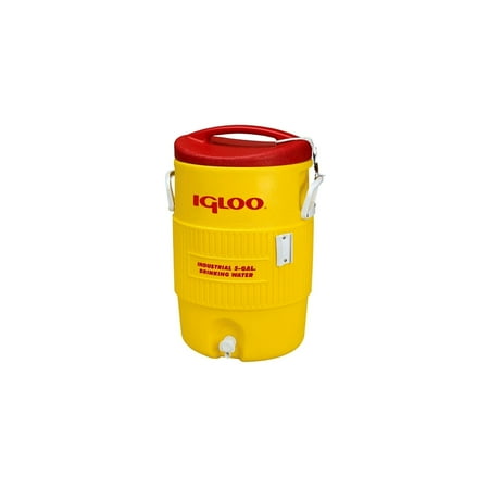 Igloo 5 gal 11863 Industrial Water Cooler with Cup Dispenser, Yellow Body