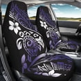 thumbnail image 3 of XYZCANDO Purple Floral Design Car Front Seat Covers 2 pcs Interior Accessories Car Front Seat Cover Set car Front Seats Car Interior, Protector Stretchy SUV Auto, 3 of 9
