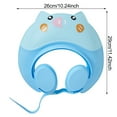 thumbnail image 3 of HLONK Baby Shower Cap Safe Silicone Protection Bath Cap Soft Visor Hat Cartoon Shape Adjustable Strap Waterproof Shampoo Hat, 3 of 8