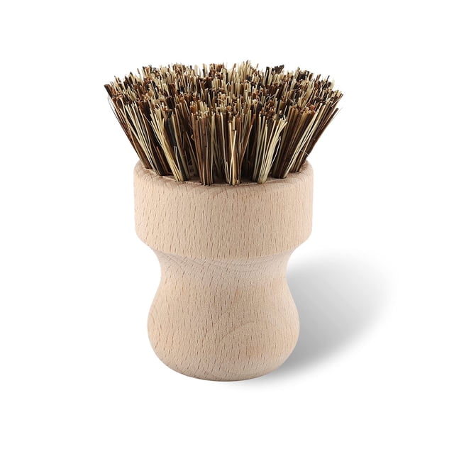 Fregador de patatas, cerdas suaves, cepillo para limpieza de hongos, cepillo para frutas y verduras, mini cepillo para platos con mango de madera