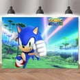 thumbnail image 2 of Fondo de Sonic para fiesta de cumpleaños de niños, decoración con relámpagos, pancarta, póster, fondo de fotografía, accesorios para baby shower, 2 of 4