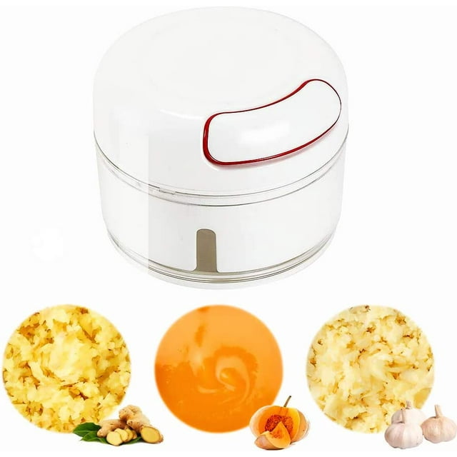 Mini Onion Cutter Garlic Press Meat Grinder, Small Onion Chopper For Mixing Chopping Puree Garlic Press Onion Chopper