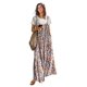 thumbnail image 1 of Mono YESNO casual de pierna ancha con estampado floral bohemio para mujer, talla L, 1 of 5