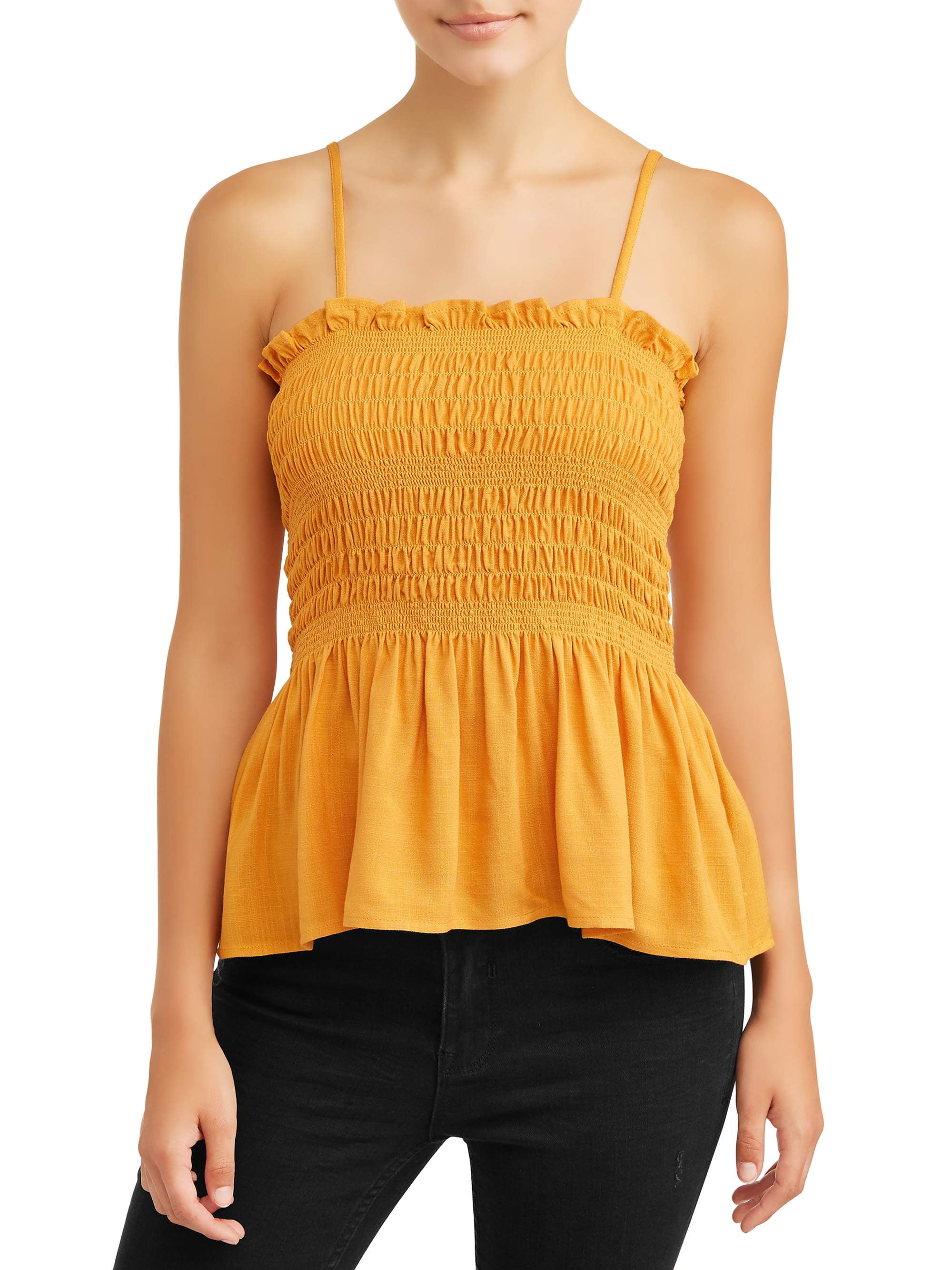 smocked spaghetti strap top