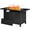Black, variant on Aoxun 41" Propane Fire Pit Table – 50,000 BTU Outdoor Gas Fire Pits with Removable Lid & Waterproof Cover, Lava Rocks Rectangle Gas Firepit Table for Outside Patio Brown
