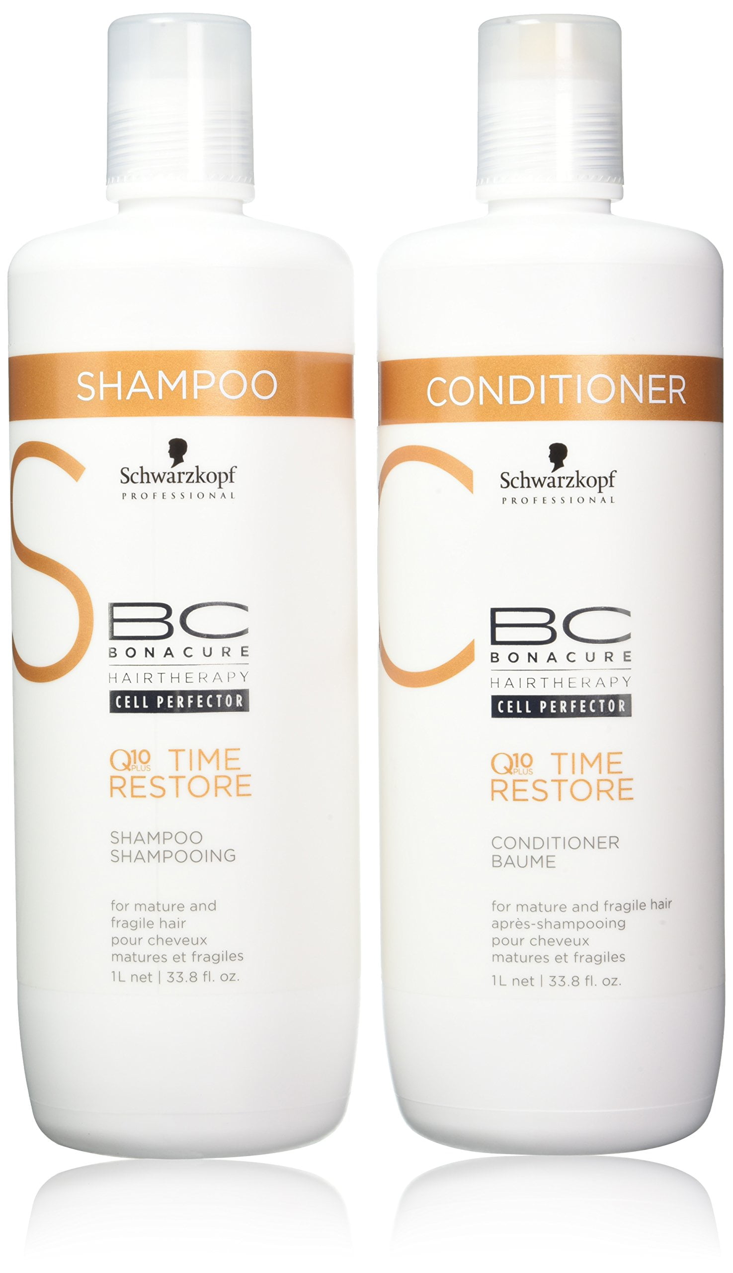 Uitputting bijstand Pluche pop Schwarzkopf BC Time Restore Shampoo and Conditioner Liter Duo, 67.6 Ounce -  Walmart.com