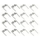 thumbnail image 4 of Flat Universal 100 PCS/SET Precut 0.6 mm-0.8 mm Grapas Planos Calientes para la Herramienta de Reparacia de Solderor de Reparación de Grapadores de Plástico, 4 of 7