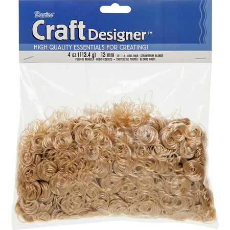 Curly Doll Hair 4ozStrawberry Blonde