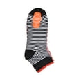 thumbnail image 3 of Wonder Nation Girls Stripe and Bow Quarter Crews Socks, 6-pack, Size Large (Shoe Size 3-9), 3 of 6