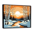 thumbnail image 3 of Designart "Bolt of Winter Nature's Fury" Oversized Landscapes Framed Wall Art - Traditional White Winter Landscape Entryway Framed Wall Art, 3 of 7