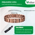 thumbnail image 3 of Wollet Cross  Copper Magnetic Bracelets for Men, Christian Copper Jewelry Gift for Dad, Husband, 3 of 9