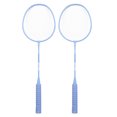 thumbnail image 1 of 1 Pair Badminton Racquets, 2 Player Badminton Set High Value Sponge Handle Lightweight with 1 Carry Bag 3 Shuttlecocks Portable Badminton Racket Set, 1 of 7