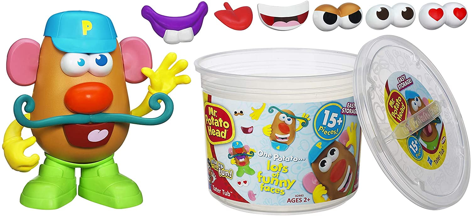 Playskool Mr. Potato Head Tater Tub Set Parts and Pieces Container