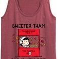thumbnail image 3 of Peanuts - Sweeter Than Pumpkin Pie - Women's Racerback Tank Top, 3 of 6