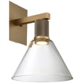 thumbnail image 3 of 63143LEDD-ABB/CLR Access Lighting Port Nine - 9W 1 LED Wall Sconce In Transitional Style-11.5 Inches Tall and 8 Inches Wide-Antique Brushed Brass, 3 of 7