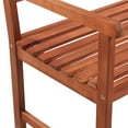 thumbnail image 4 of vidaXL Outdoor Patio Bench Wooden Garden Bench with Cushion Solid Wood Acacia, 4 of 9