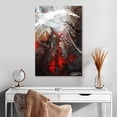 thumbnail image 2 of Elephant Stock Ying Yang Wall Art - Vertical Canvas Wall Art - Living Room Wall Decor - Abstract Canvas - Red And White Decor By Vito Loli - 20" x 30", 2 of 8