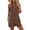 Brown, variant on Hurxie Women's Y2k Summer Halter Dress Tie Sleeveless Ruffle Hem Bubble Going Out Mini Dresses Pink,S
