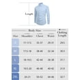 thumbnail image 3 of Demotime Mens Dress Shirts Long Sleeve Wrinkle-Free Business Casual Button Down Shirt Light Blue 2XL, 3 of 9