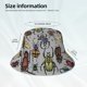 thumbnail image 3 of Fotbe Bright Insects Sombrero Tipo Pescador con Estampado – Sombrero de Sol de Algodón de Moda para Playa, Golf, Pesca, 3 of 6