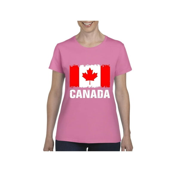 Normal is Boring - Women's T-Shirt Short Sleeve, up to Women Size 3XL - Canada Flag