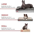 thumbnail image 3 of Cama Ortopédica para Perro Brindle Caqui con Memory Foam de 10 cm y Cubierta de Velvetón Extraíble,, 3 of 8