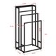 thumbnail image 5 of Toallero Independiente de 3 Niveles con Estante: Soporte Resistente para Secar Toallas para Baño, Lavadero y Dormitorio, Negro, 5 of 5