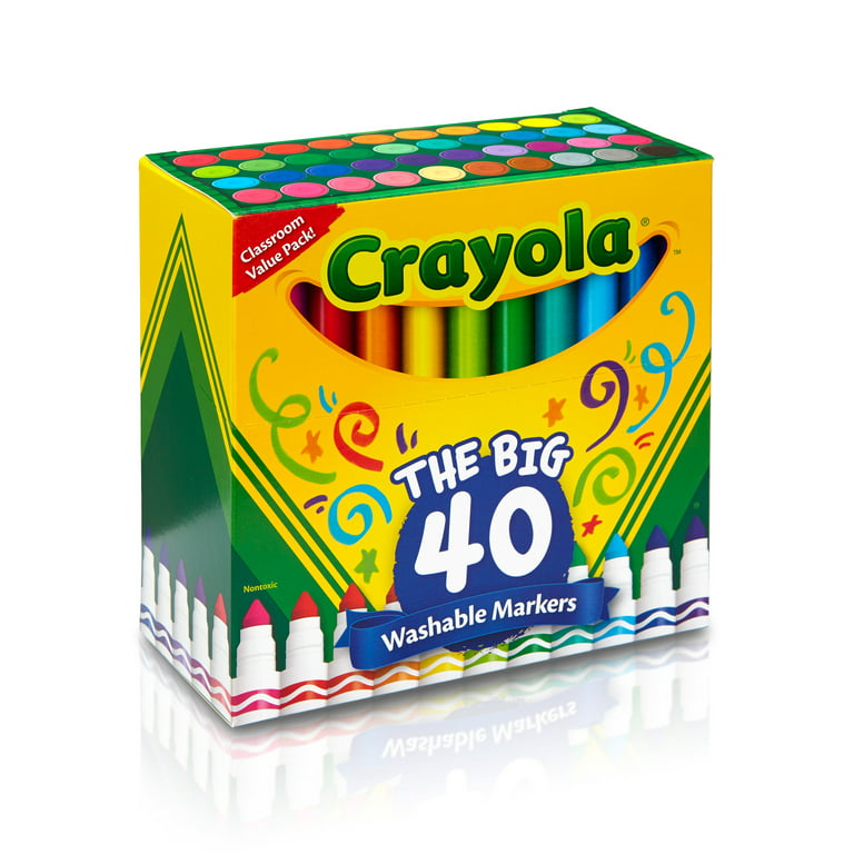 Cra-Z-Art® Markers  Broadline, Washable, 40 Colors, 40/Bx, Ast