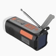 thumbnail image 2 of Radio USB C/Solar/manivela Emergencia AM/FM/SW 4500mAh Que Carga Con Alarma SOS, 2 of 4