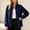 Navy, variant on Caywon Women's Outerwear Jackets, Stand Collar Full Zipper with Pockets, Waterproof Lightweight for Fall and Spring Daily Wear