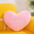 thumbnail image 5 of Heart Shaped Pillow 7in Plush Red Decorative Cushion, Valentine's Day Gift Throw Pillow with Love Words, Soft Fluffy Heart Pillow for Friends, Girls, Children, Living Room Decor, 5 of 5