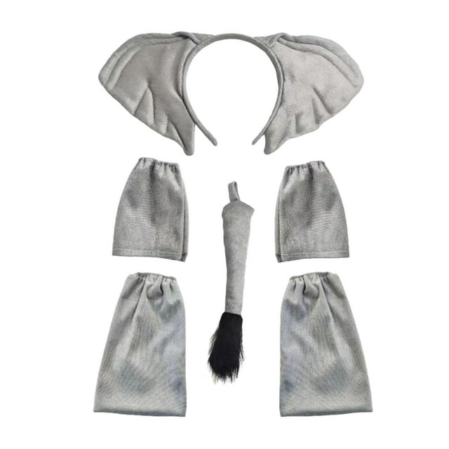Conjunto de orejas y cola de animales, accesorios para el cabello, Cosplay para espectáculos infantiles, cumpleaños