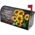 thumbnail image 2 of Vintage Sunflowers On Postcards Newspaper Magnetic Mailbox Covers, Mail Wraps Garden Yard Home Decor for Outdoor Standard Size 21" Lx 18" W…, 2 of 6