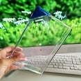 thumbnail image 2 of pdqouc Water Bottle Clear Book Portable Paper Pad Water Bottle Flat Drinks Kettle Perfect for Diaries, office Use, and Personal 𝑹𝒆𝒇𝒍𝒆𝒄𝒕𝒊𝒐𝒏𝒔, 2 of 7