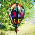 thumbnail image 2 of In the Breeze 0974 — Aurora 6-Panel Hot Air Balloon — Colorful Blended Rainbow Wind Spinner with Tail for Yards and Gardens, 2 of 5
