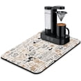 thumbnail image 1 of Coffee Mat 23inx15in,Coffee Bar Mat for Countertops,Absorbent Hide Stain Anti-Slip Coffee Bar Accessories Fit Under Coffee Machine Mat,dish drying mats for kitchen, 1 of 5