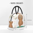 thumbnail image 2 of Disketp Cute Sloth In Yoga Pose Tree Bolsa Térmica para Almuerzo, Lonchera con Abertura Amplia y Gran Capacidad, Organizador Reutilizable para Mujeres, Hombres y Adultos, 2 of 6