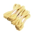 thumbnail image 5 of GUOOL 10 Bundles Gift Jute Tag Jute Burlap Ribbon Twine Rope Cord String DIY Yellow, 5 of 5