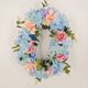 thumbnail image 5 of Guirnaldas de flores de primavera, corona colgante con lazo pequeño, corona de flores, decoración colgante frente a la puerta, accesorios de decoración navideña, una corona, 5 of 9