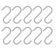 thumbnail image 1 of BESTOMZ 100 Pcs Heavy Duty Stainless Steel S Shaped Hooks Kitchen Spoon Pan Pot Utensils Hangers Clasp Over the Door Closet Clothes Rack Tool, 1 of 4