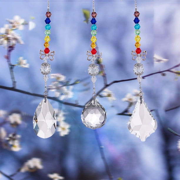 Set De 460 Piezas Atrapasueños De Cristal Arcoíris: Kit DIY Para Colgar En Ventana, Jardín O Boda – Perlas De Colores Y Prismas