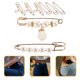 thumbnail image 3 of 8 Uds broche de perlas suéter chal Clip pretina Pin broches de perlas de imitación moda apriete Pin, 3 of 5