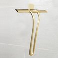 thumbnail image 2 of Raspador de vidrio Yjmei, limpiador dorado con gancho, herramienta de limpieza de silicona para puertas de ducha, baño, ventanas y vidrios de automóviles, 22,5 x 22,8 cm, 2 of 5